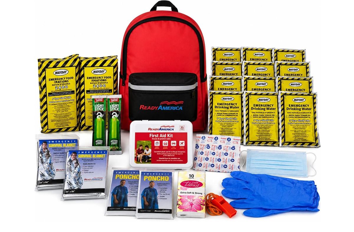 72-Hour Emergency Kit - 2-Person 3-Day Backpack Ready to Go 72-hour emergency kit backpack packed and ready for two people