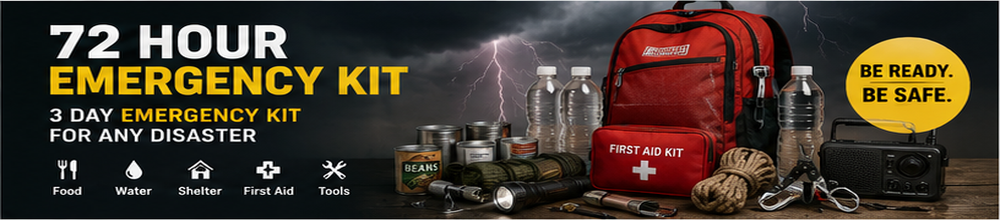 72-Hour Emergency Kit 2026 - SurvivalStockUp 72-hour emergency kit packed and ready for evacuation - SurvivalStockUp
