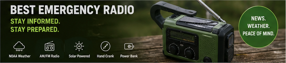 Best Emergency Radio 2026 - SurvivalStockUp best emergency radio hand crank NOAA weather alert - SurvivalStockUp