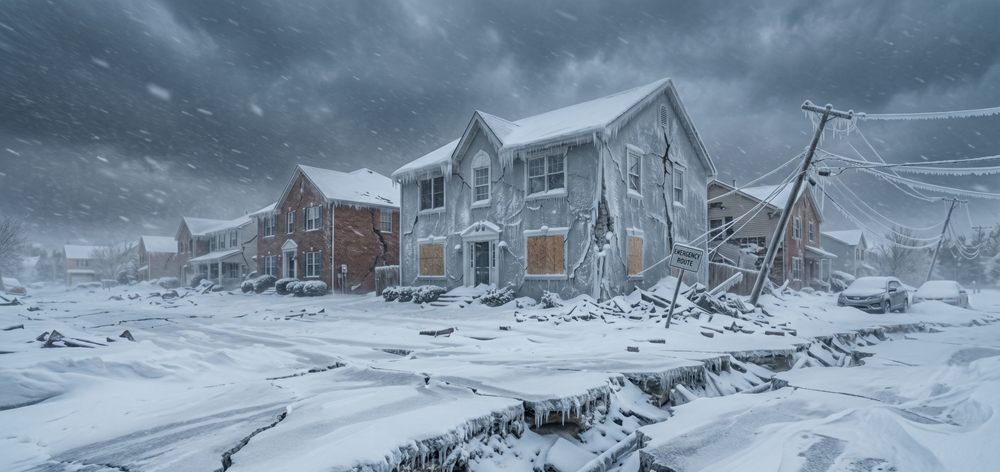 Blizzard and Winter Storm Emergency Kit - Survive Extreme Snow and Ice Heavy snowstorm blizzard conditions requiring emergency preparedness