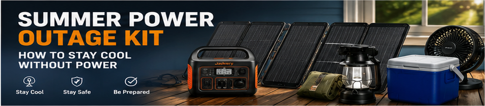 summer power outage kit cooling supplies and battery fans - SurvivalStockUp