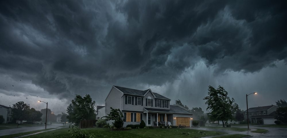 Tornado Survival Kit - Emergency Shelter and Supplies for Tornado Season Tornado approaching showing the urgency of storm shelter preparedness