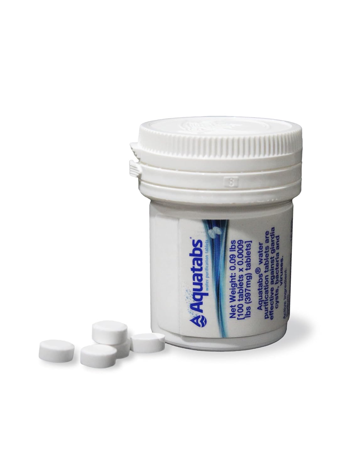 Water purification tablets for emergency and survival use